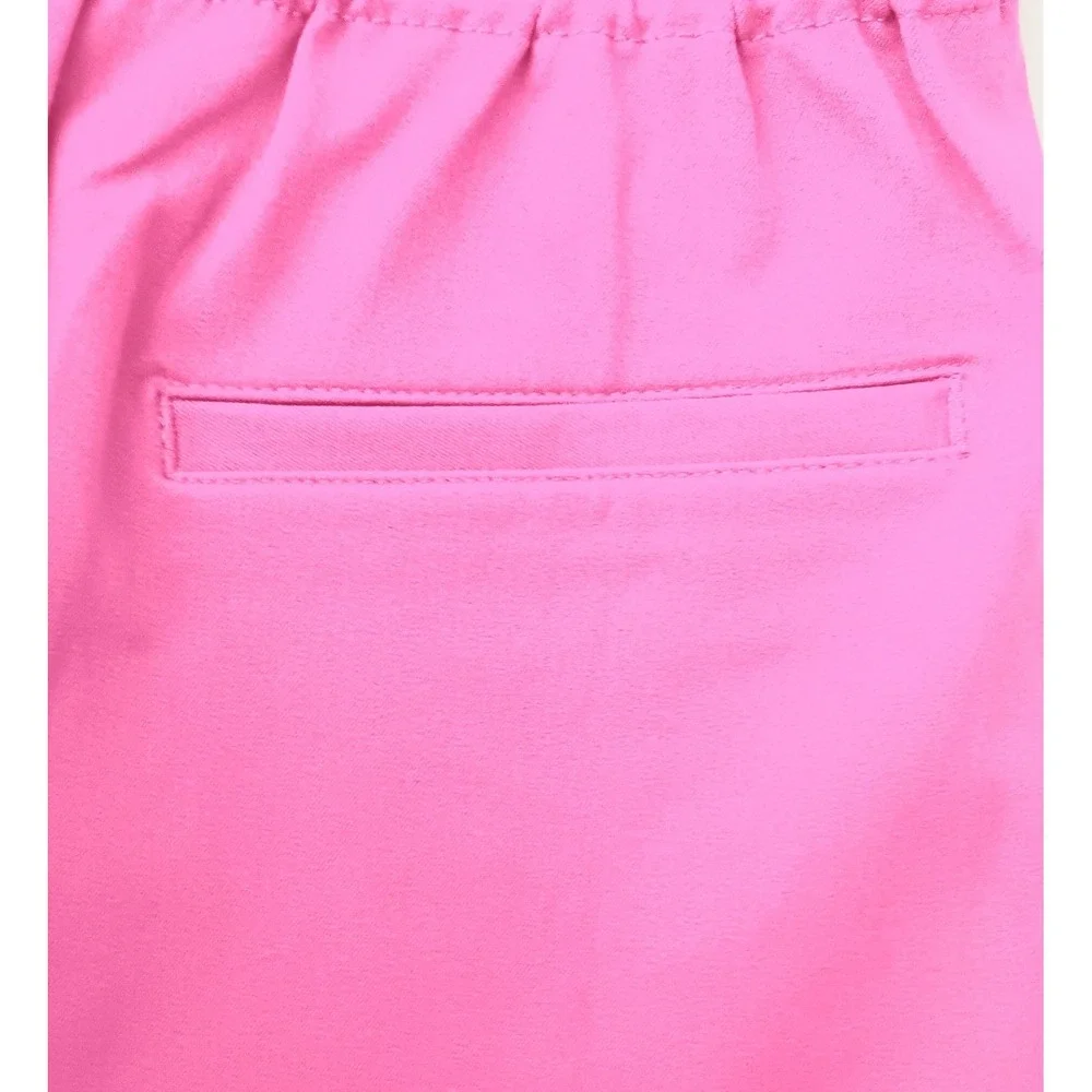 Isaac Mizrahi Live! Pants Womens 16P Petite Pants Pink Stretch Icon Ankle Pocket